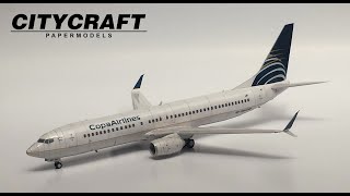 (SHOWCASE) Copa Airlines Boeing 737-800 Papercraft (Papermodel)