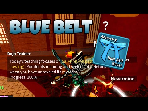 BLUE BELT "Dojo Trainer" - Blox Fruits Dragon Update