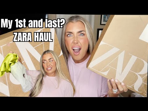 ZARA TRY ON HAUL | MY FIRST AND LAST? ZARA HAUL | HOTMESS MOMMA VLOGS