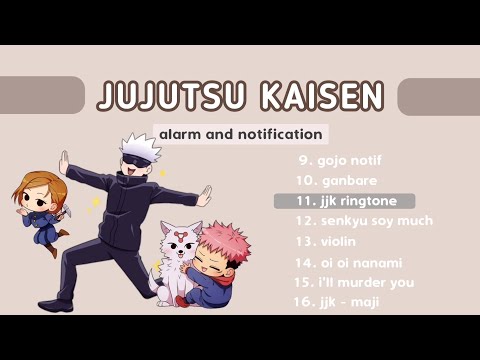 Jujutsu Kaisen anime ringtones (alarm and notification sound) 🖤🔔