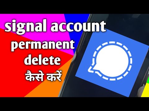 How to delete signal account permanently | signal account delete kaise kare