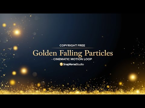 Copyright-Free Golden Falling Particles - Cinematic Motion Loop #copyrightfree #royaltyfreevideos