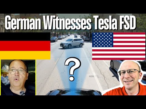 German Tesla Driver Experiences FSD in the USA for the FIRST time