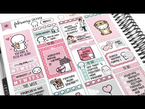 Plan With Me: Valentine's Week! (Erin Condren Spread)