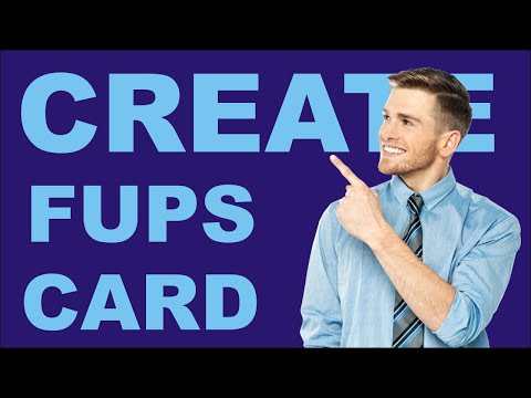 Fups Card - Create Fups Card Method (How To See Card Details On Fups)