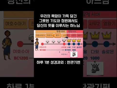 [1분 성경과외] 판관기편(7) #성경과외해주는신부