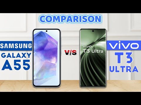 Samsung Galaxy A55 vs vivo T3 Ultra : Which Phone is Best❓🤔