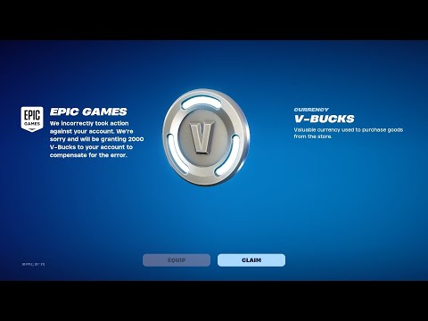 Fortnite Gifted Some Players 2,000 V-Bucks For *FREE*, But Why...?