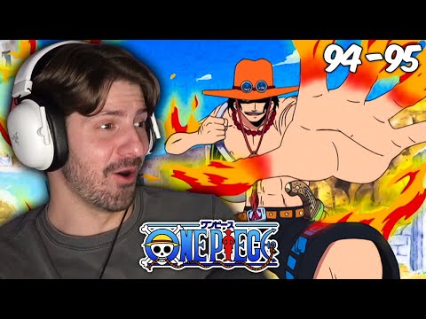 ACE IS SO COOL! 🔥 ONE PIECE REACTION - Alabasta Arc - Episodes 94 & 95