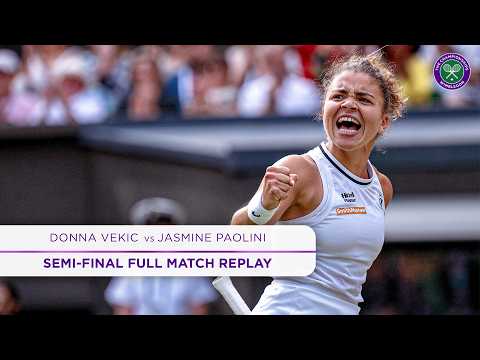 The best ever Semi-Final? | Donna Vekic vs Jasmine Paolini | Full Match Replay | Wimbledon 2024