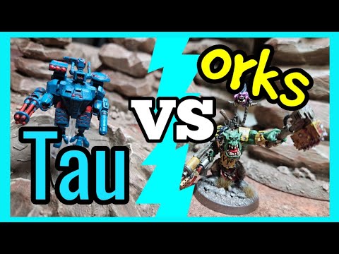 Orks vs Tau - Warhammer 40k 10th Edition Battle Report - 1000 points