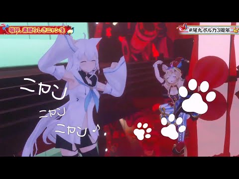 白上フブキ(Shirakami Fubuki)、尾丸ポルカ(Omaru Polka) - 嗚呼、素晴らしきニャン生 (Aa, Subarashiki Nyansei)