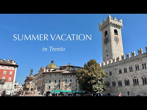 Eng [travel vlog] My summer vacation 🏔 Part 2｜Italy｜Trento 🇮🇹｜Trentino