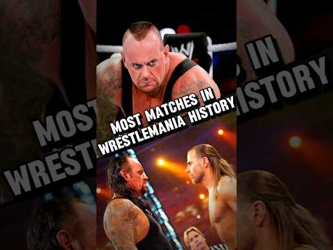 Most Matches In WrestleMania History 😱 #shorts #wrestlekar #wwe