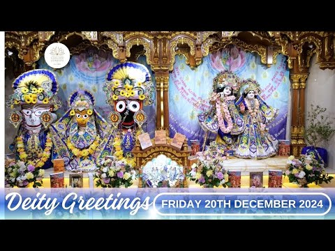 Deity Greetings and Srila Prabhupada Guru Puja - Friday 20th December 2024