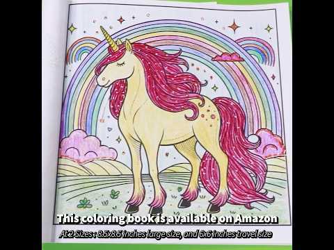 Unicorn & Rainbow | Cute Coloring Page | Coloring Fun For Kids  #coloringforkids  #coloringfun