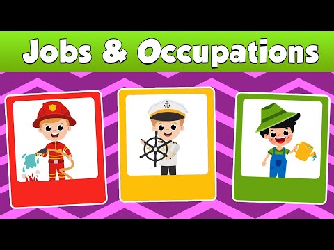 Jobs and Occupations - Vocabulary for Kids - Educational Video For Kids