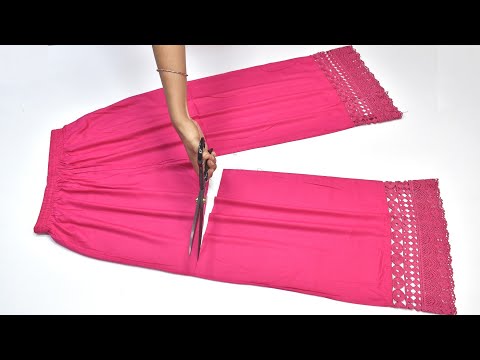 How To Make Plazo Pants Look New And Stylish # How To Make Beautiful Dress At Home!