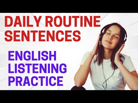 🎧English Listening Practice: Daily Routine Sentences