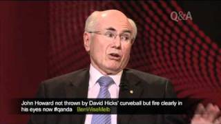 David Hicks asks John Howard a question on Q&A