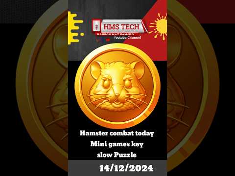 Hamster combat mini Game key | hamster mini games today Puzzle | #hamsterkombat #minigame #shorts