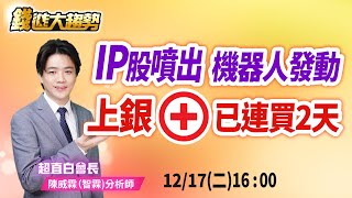 20241217【 IP股噴出 機器人發動 ，上銀漲停 已連買2天】| 錢進大趨勢 | 陳智霖分析師(超直白會長) #機器人#上銀#創意#廣明