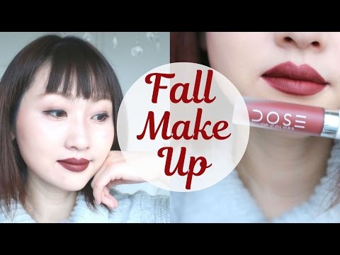 バーガンディーリップ💄秋冬メイク