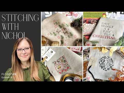 November Cross Stitching Updates + NEW Felt Stitching Dies Collection (Flosstube Ep 97)