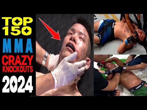 TOP 150 MMA "CRAZY" BEST KNOCKOUTS Of The Year 2024 😨 "BIG SHOT" KO集!