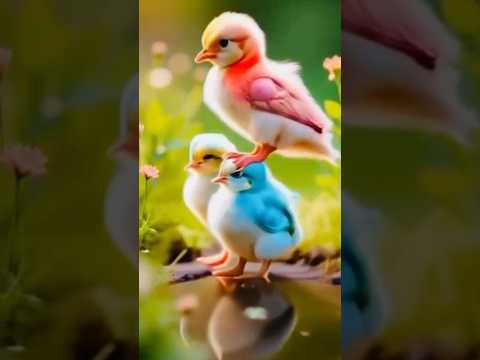 The chick climbed on top of the other chick - Hen Video - Murgi ke chuze #birds #shorts