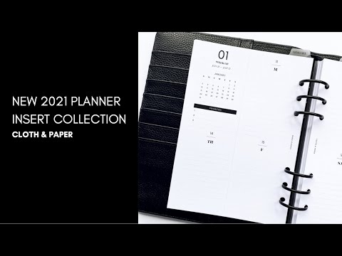 2021 Planner Inserts Coming Soon  | Cloth & Paper