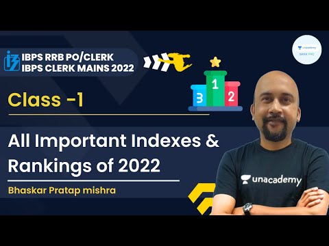 All Important Indexes and Rankings of 2022 | IBPS RRB PO/Clerk 2022 | Bhaskar Pratap Mishra