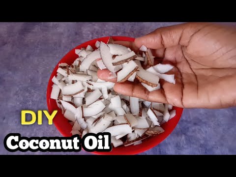 DIY Coconut Oil || Homemade pure coconut oil at home || No hanging required