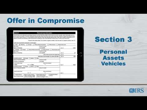 How to Complete Form 433-A (OIC) - Section 3 Personal Assets Vehicles