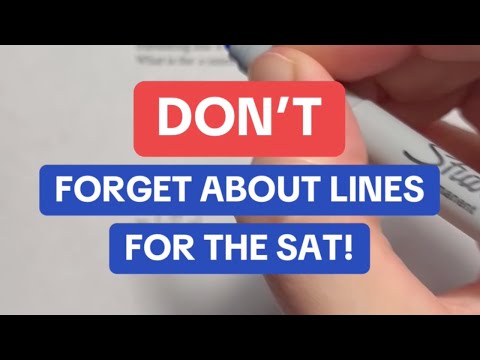 DON'T Forget About Lines for the SAT!