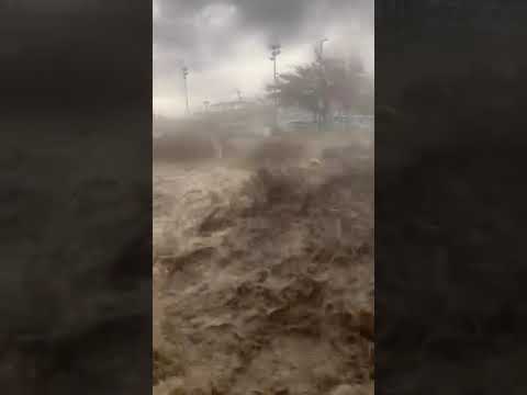 Flash flood in Podgor, Croatia. October 5, 2024.