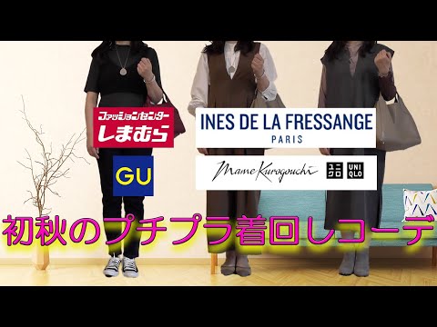 【50代ファッション】【しまむら】【ユニクロ】【GU】ユニクロマメクロゴウチ、ユニクロイネス他購入品で初秋のプチプラ着回しコーデ　Uniqlo：Cの気になるもの#しまむら #ユニクロ #UniqloC