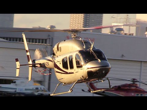 【Tokyo Heliport】Various Helicopter Takeoffs and Landings