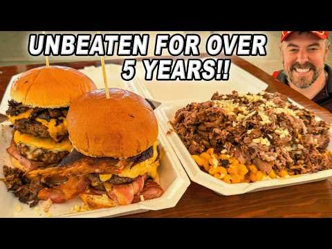 Shakey’s 120oz Gut Busting BBQ Burgers Challenge Has Been Undefeated for 5 Years!!