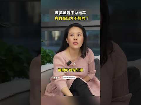 欧美喊着不做电车，真的是因为不想吗？#商业思维 #商业模式 #听故事学模式 #赚钱 #电动车