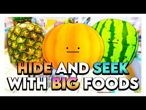 Roblox SECRET STAYCATION HIDE & SEEK WITH BIG FOODS!