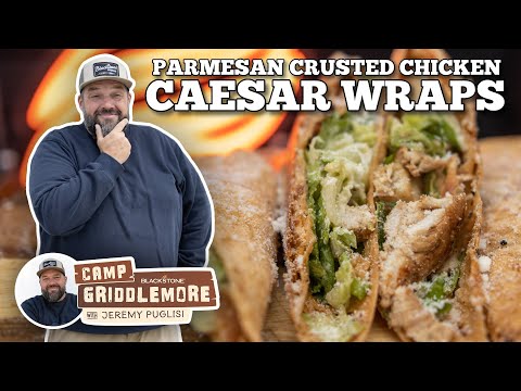 Parmesan Crusted Chicken Caesar Wraps | Blackstone Griddles