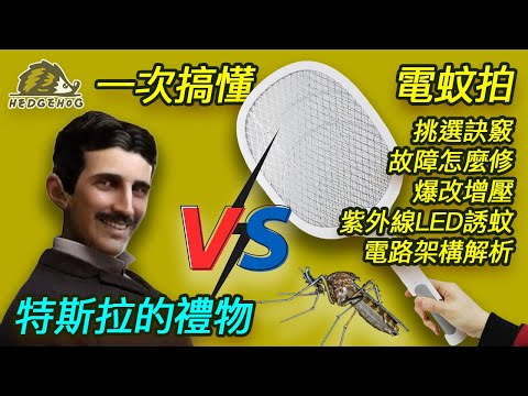 【電蚊拍懶人包】一次搞懂 挑選訣竅 | 故障怎麼修 | 爆改增壓 | 紫外線LED誘蚊 | 電路架構解析! / Mosquitos swatter for dummies