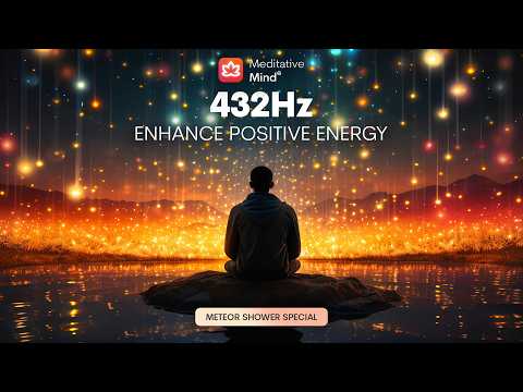 432Hz PURE POSITIVE ENERGY | Hang Drum Soundscape | Meteor Shower Stream