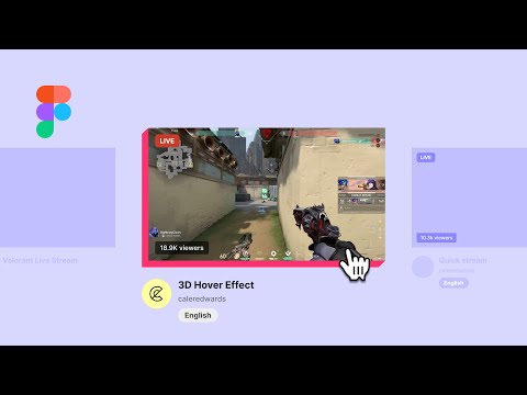 Twitch's 3D Hover Effect in Figma