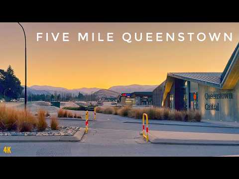 Queenstown Frankton Five Mile Shopping Centre Morning Walk | New Zealand Walking Tour 4K 2024