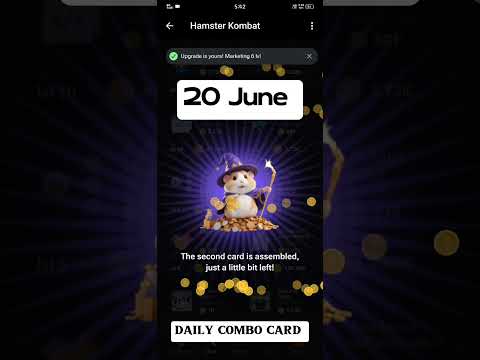 hamster combat daily combo card today || 20 June || daily combo card #hamstercombat