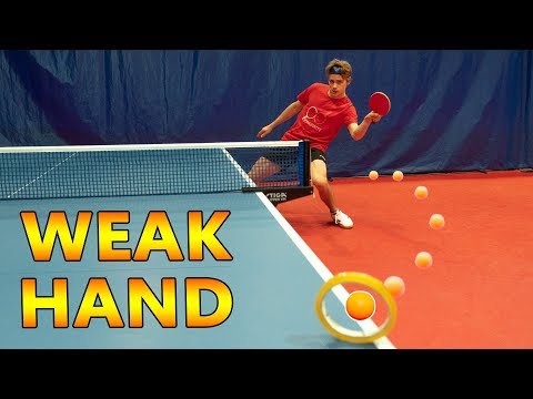 Left Hand Ping Pong Trick Shots