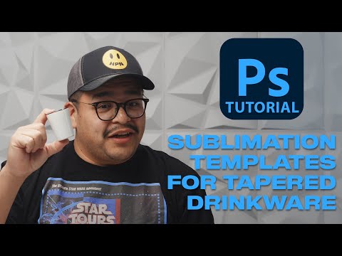 Easy Photoshop Guide: Making Custom Templates for Conical Sublimation Items!