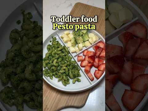 Pesto pasta for toddlers!